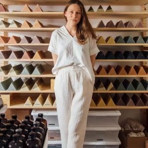 Madewell Lightspun Pull On Tapered Crop Pants